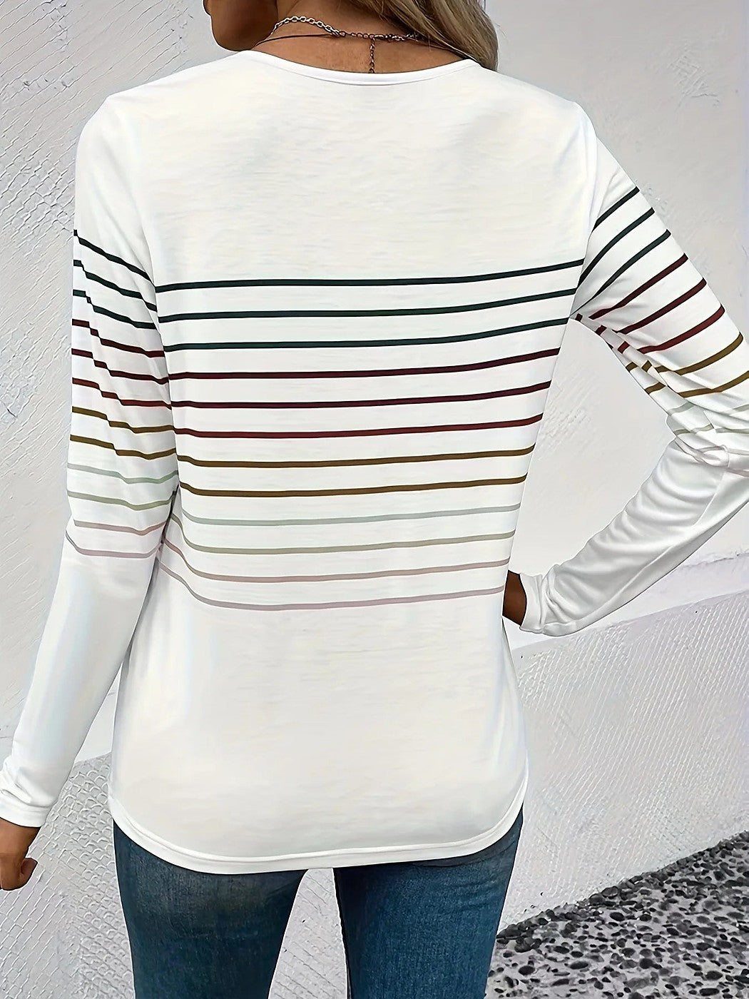 Dames Blouse met Fijne Streepjes