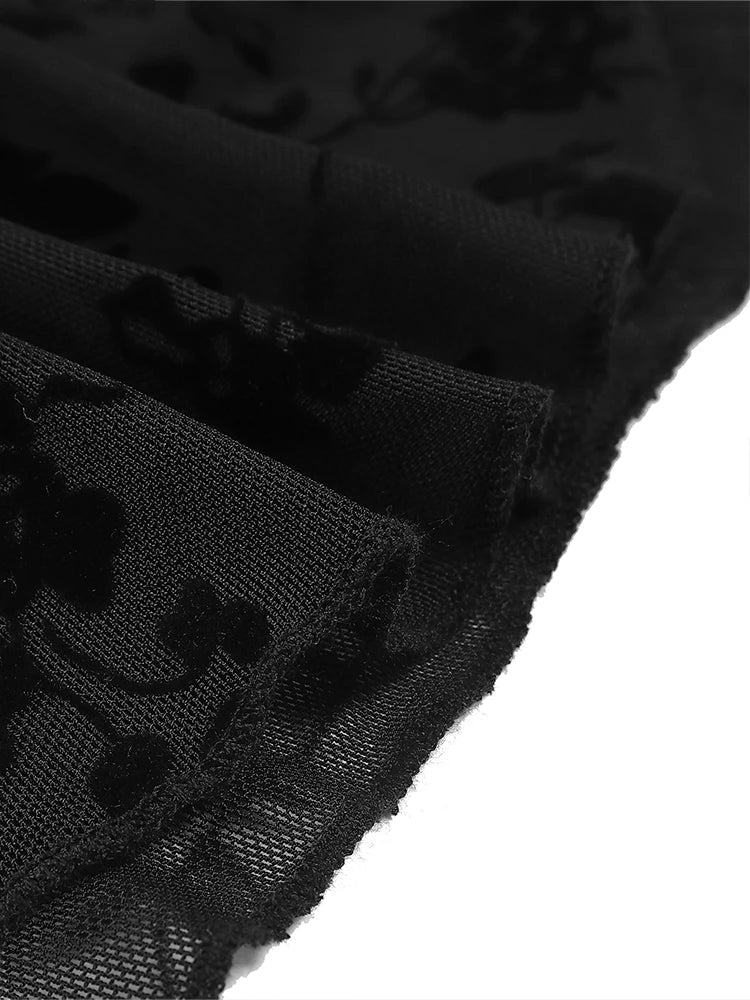 Damesjurk Halflang met Bloemenprint en Korte Mouwen Lizzy