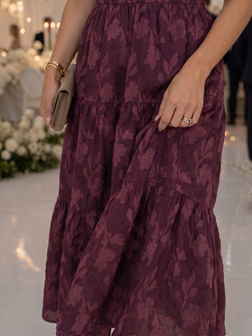 Damesjurk Midi met Bloemendetails Lizzy