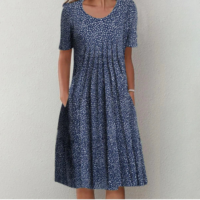 Damesjurk met Bloemenprint en Gestructureerd Silhouet Lizzy