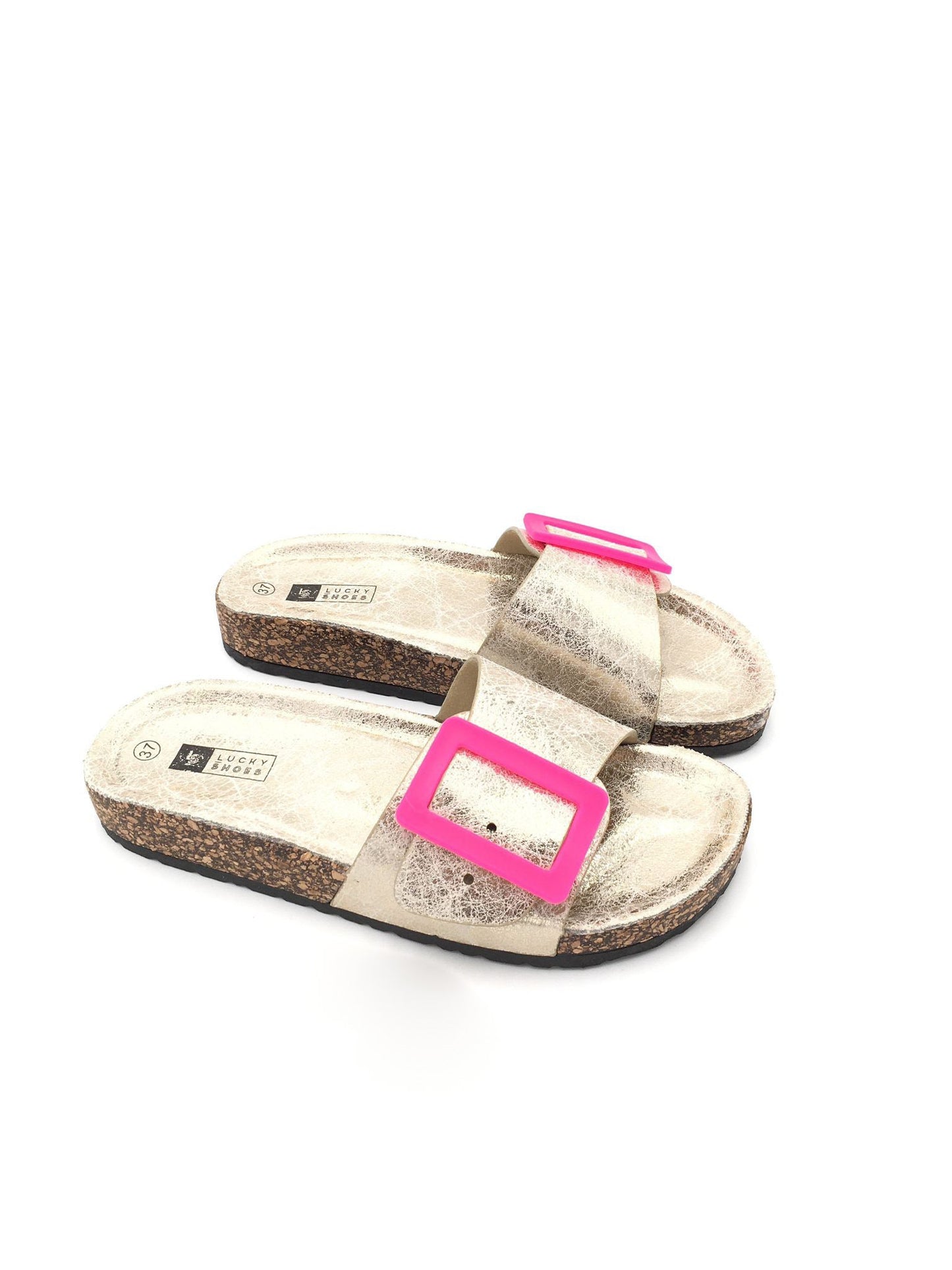 Damesloafers met Goudkleurige Gesp en Comfortabel Voetbed Lizzy