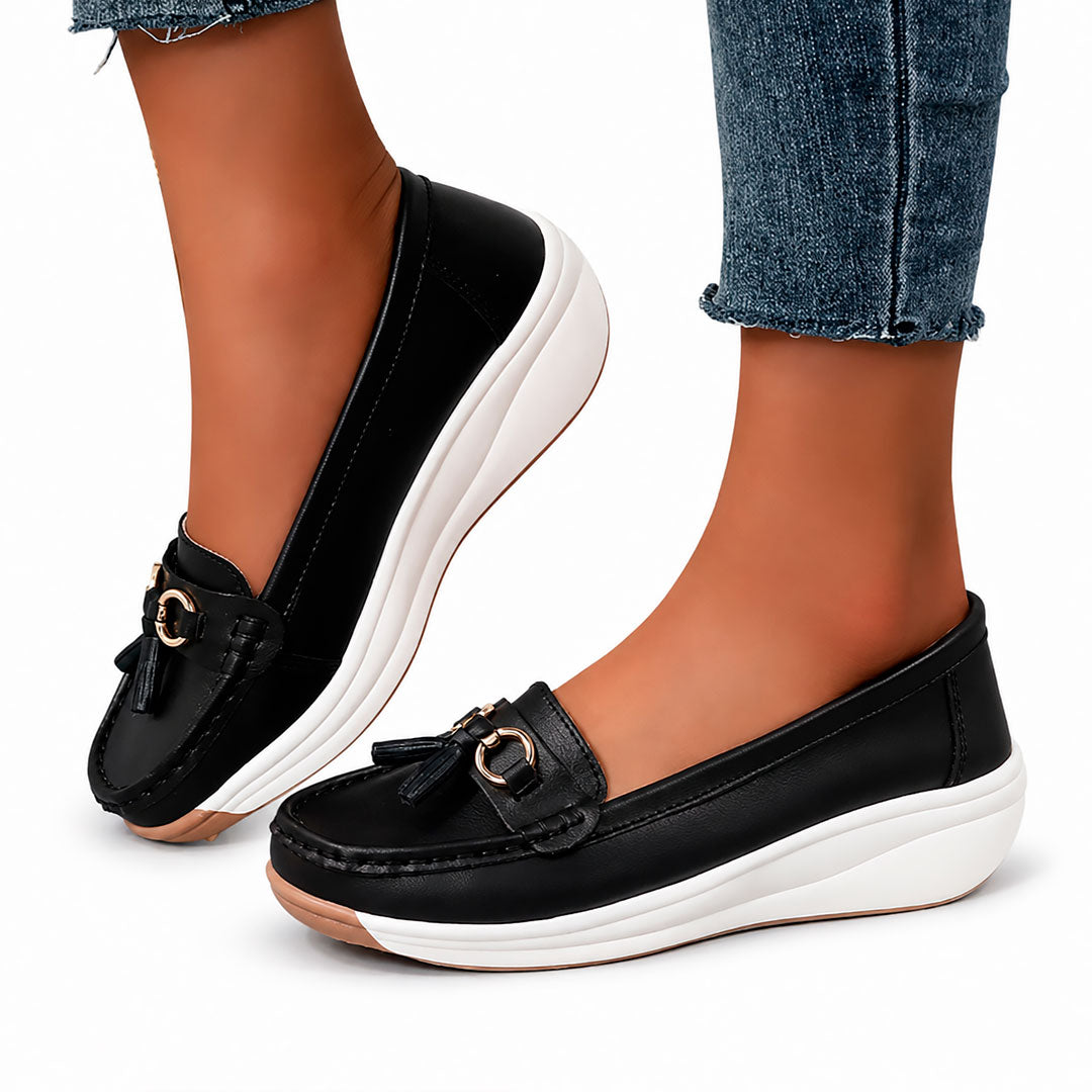 Loafers Dames met Gouden Hardware en Kwastje Lizzy