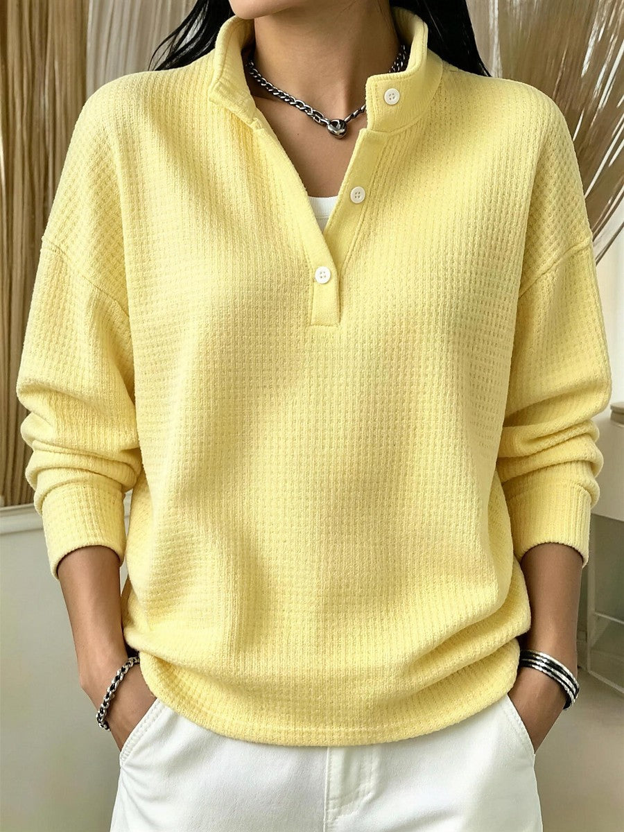 Dames Sweater met Hoge Boordkraag