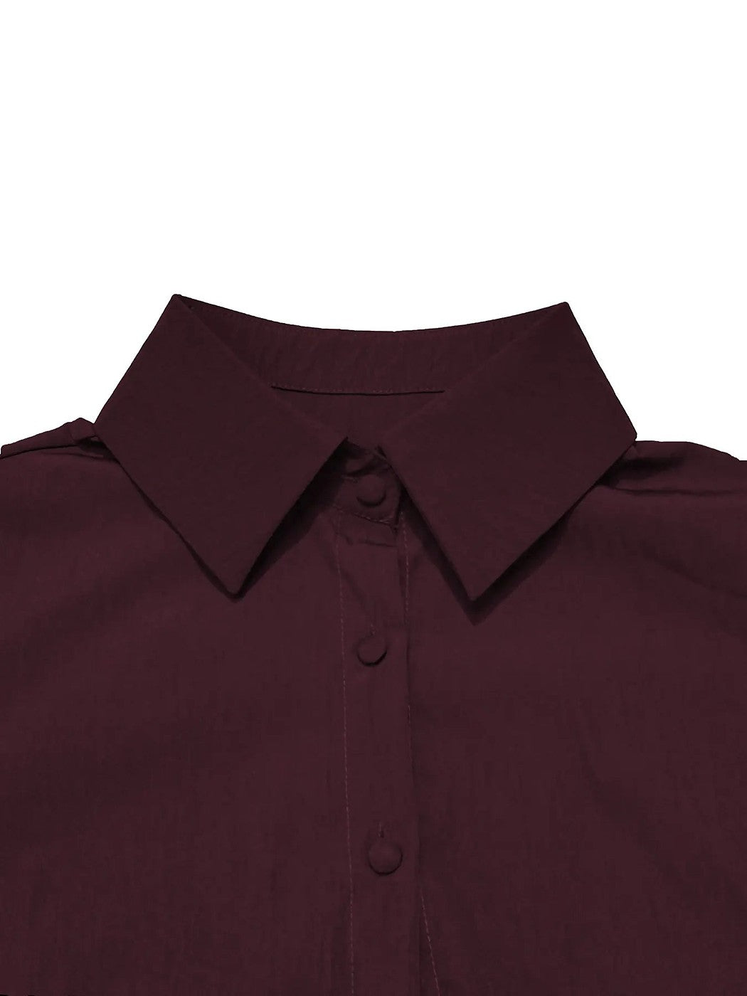 Dames Blouse met Doorknoopsluiting en Puntkraag