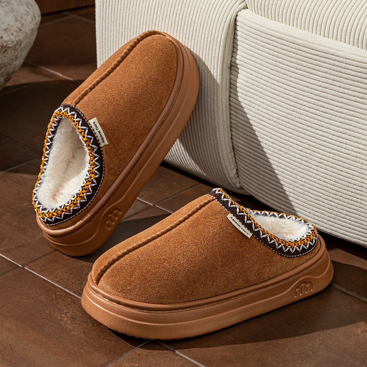 Damessloffen Pantoffelboots met Plateauzool Antislip