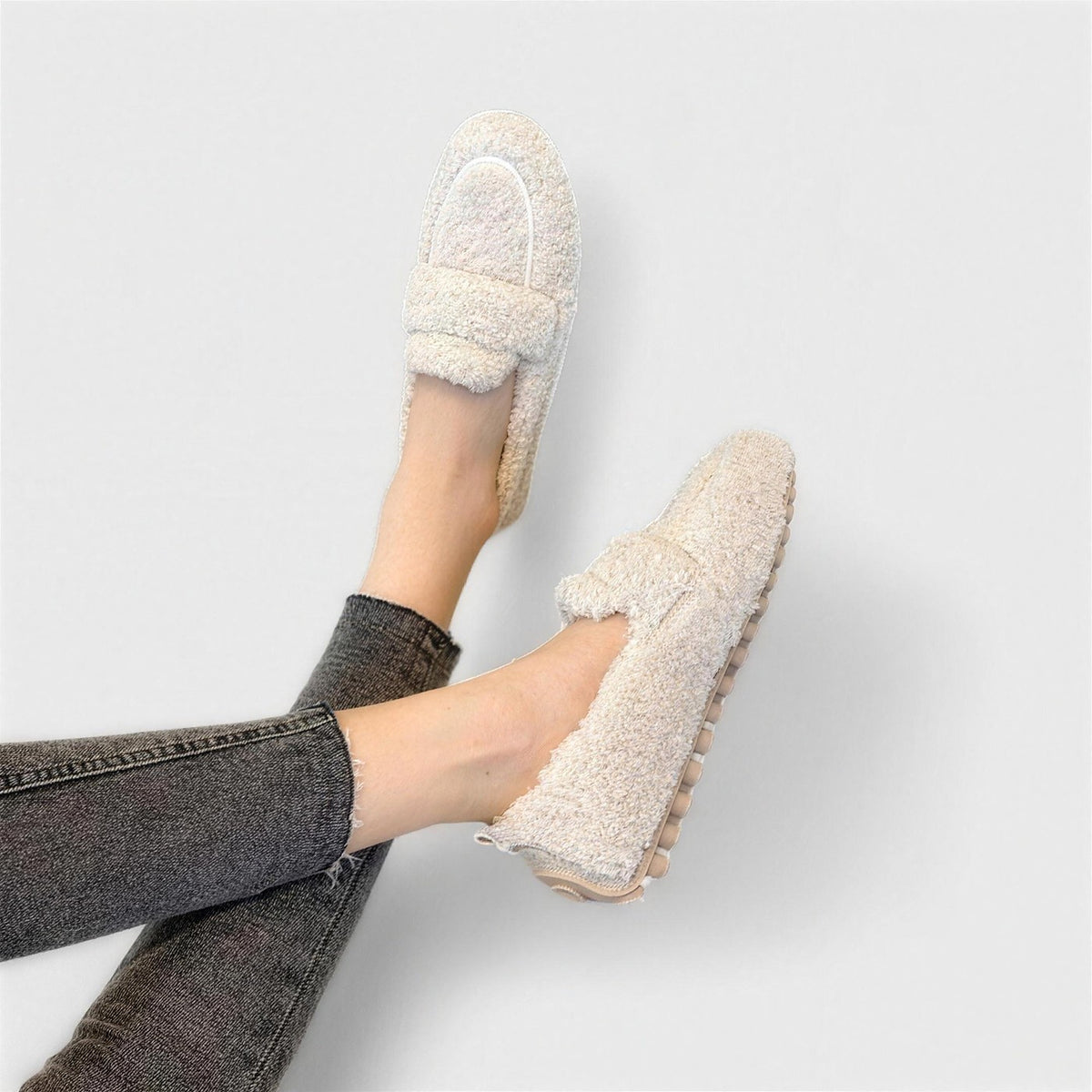 Dames Gevoerde Teddy Loafers