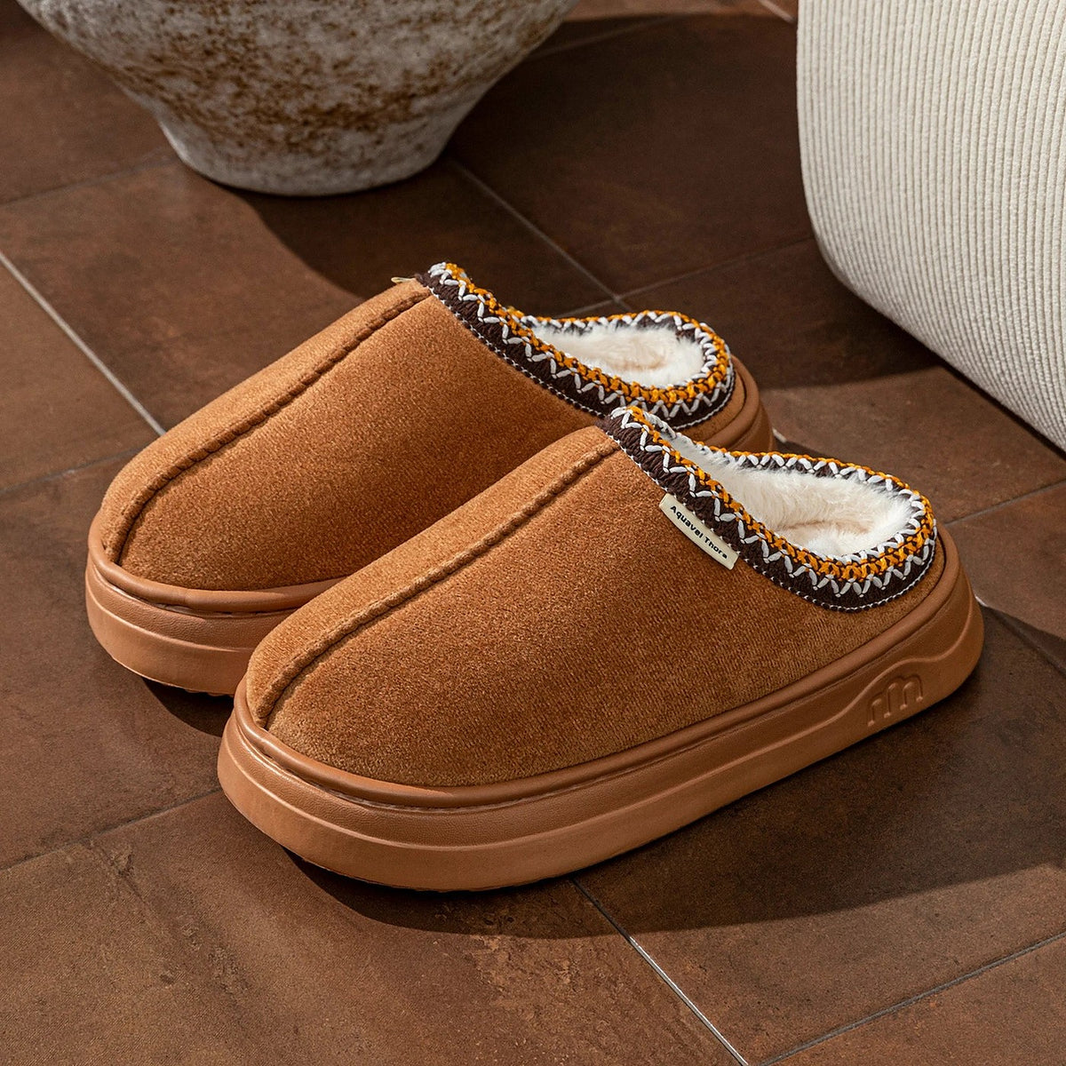 Damessloffen Pantoffelboots met Plateauzool Antislip