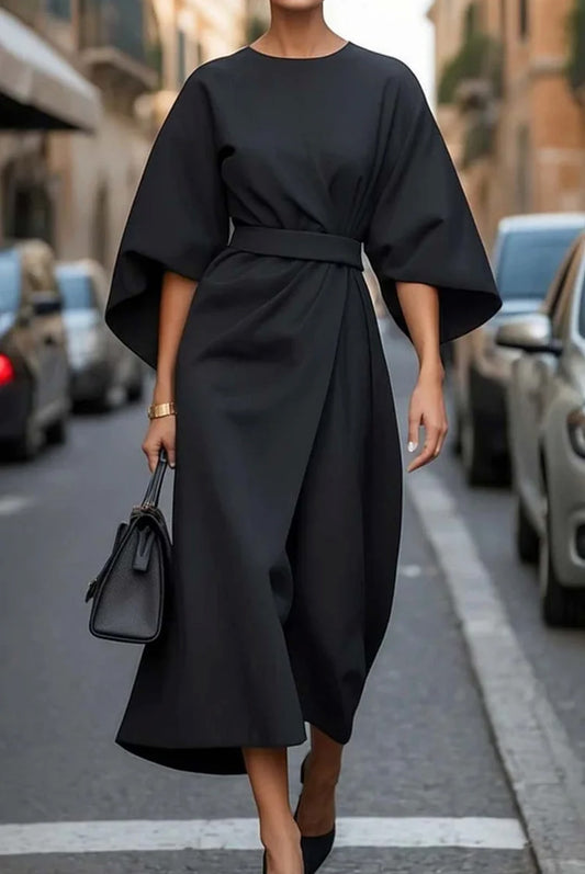 Dames Midi Wikkeljurk met Riem