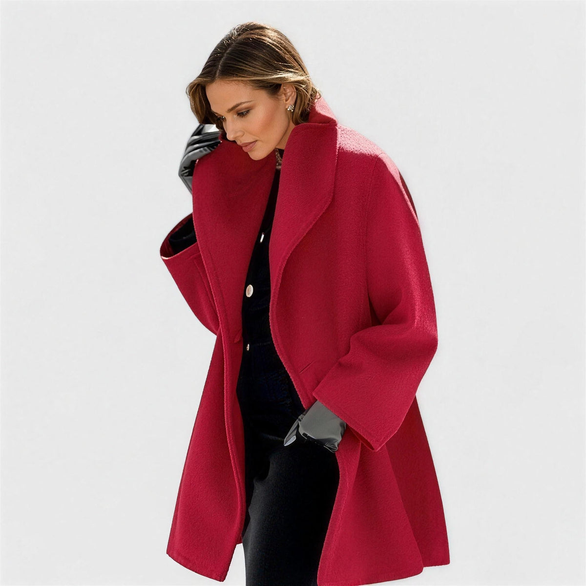 Dames Lange Oversized Jas met Zakken