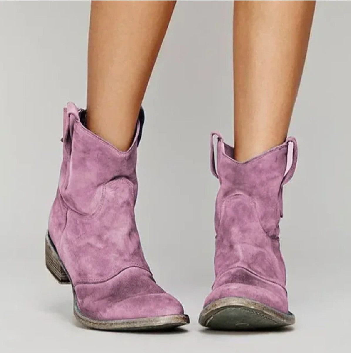 Dames Cowboy Laarsjes met Lage Hak