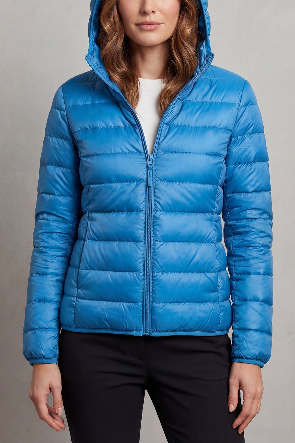 Dames Opvouwbare Puffer Jas met Capuchon