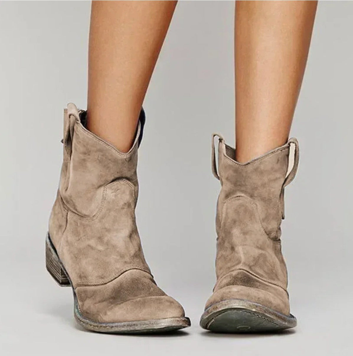 Dames Cowboy Laarsjes met Lage Hak