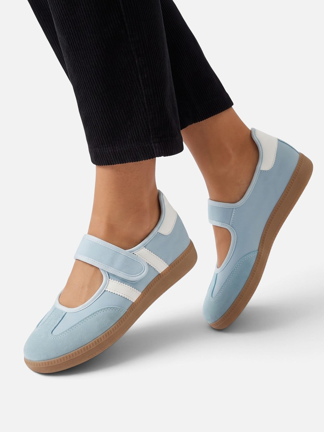 Dames Mary Jane Sneakers met Klittenband