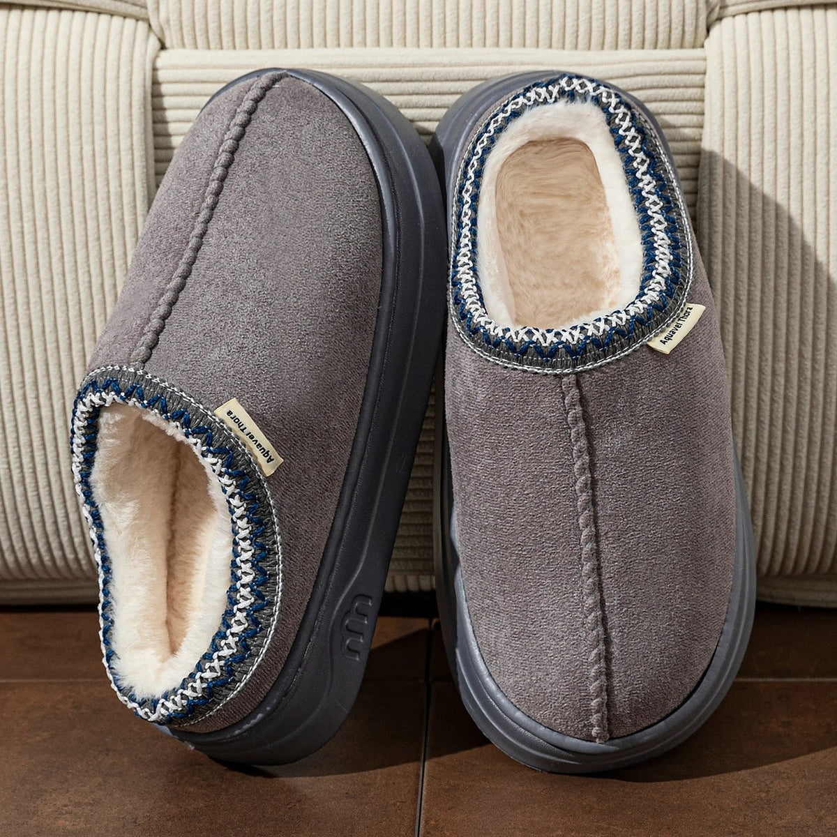 Damessloffen Pantoffelboots met Plateauzool Antislip
