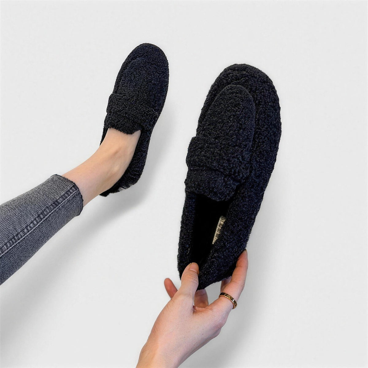 Dames Gevoerde Teddy Loafers