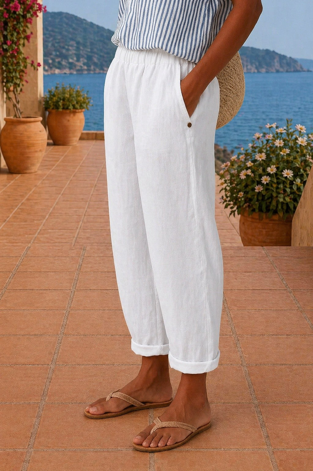 Dames Zomerbroek met Elastische Taille