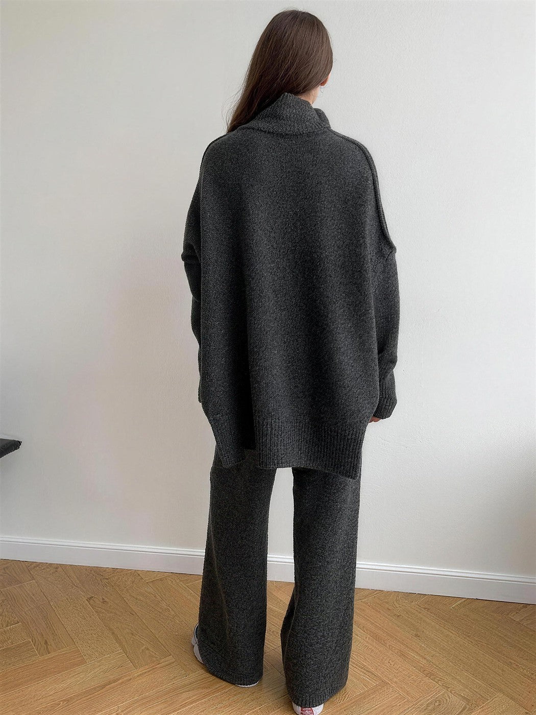 Dames Tweedelige Gebreide Set met Coltrui