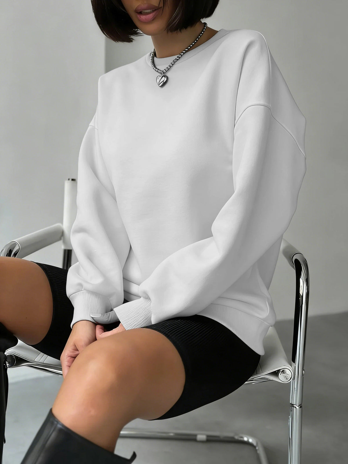 Dames Losse Sweater met Ribboorden