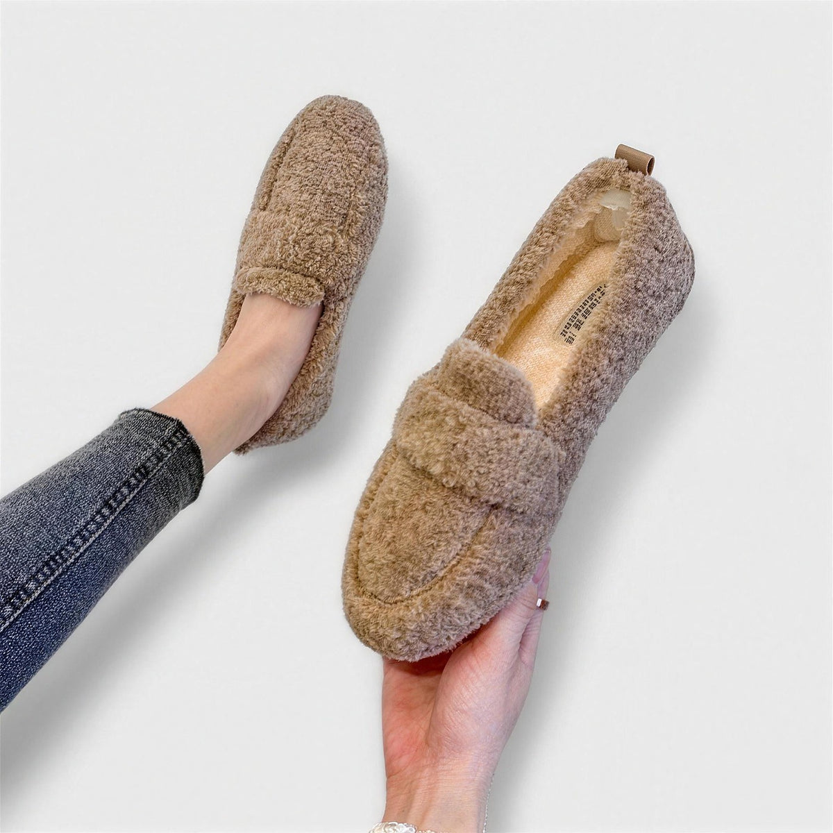 Dames Gevoerde Teddy Loafers