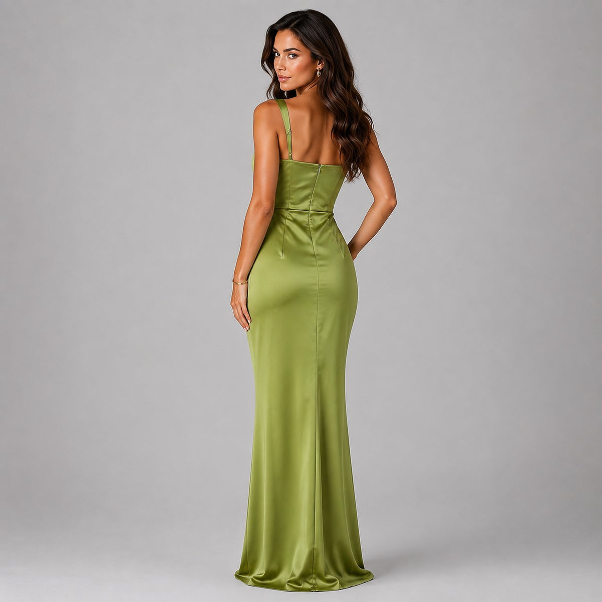 Dames Maxi Jurk met Vierkante Hals
