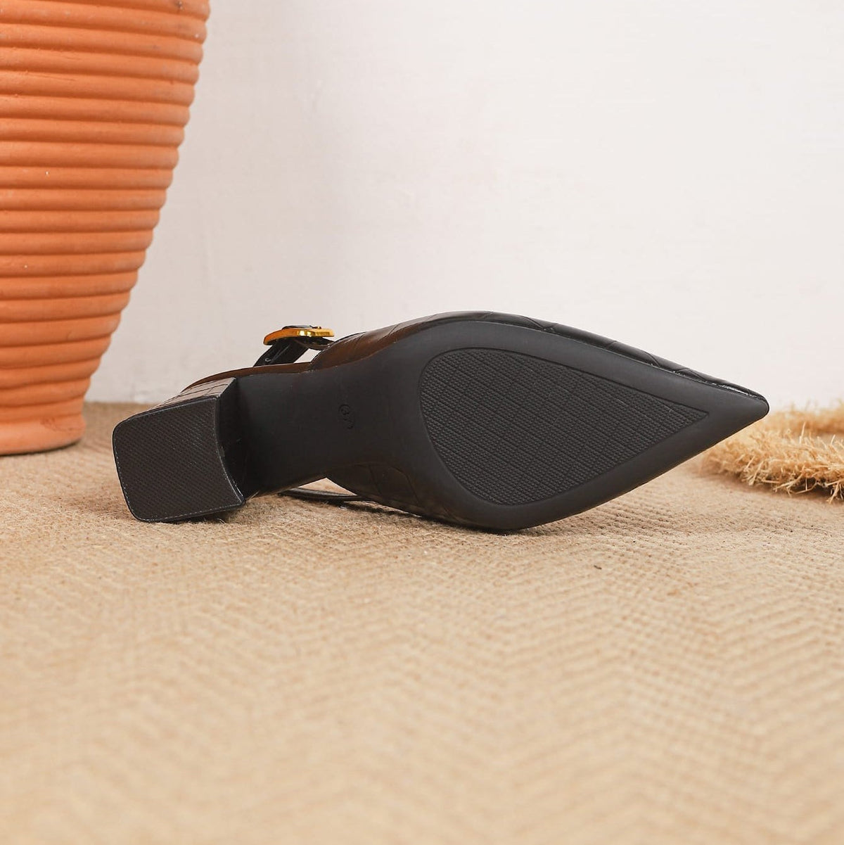 Dames Bruiloft Schoenen Slingback met Krokoprint
