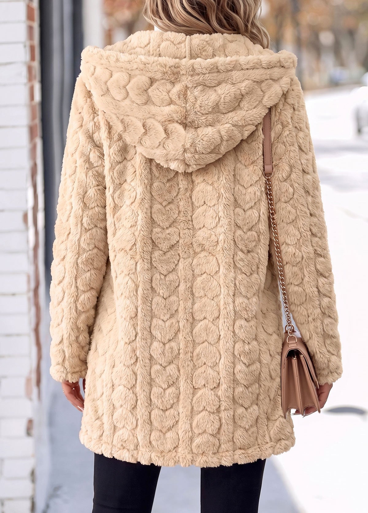 Dames Teddy Herfstvest met Capuchon