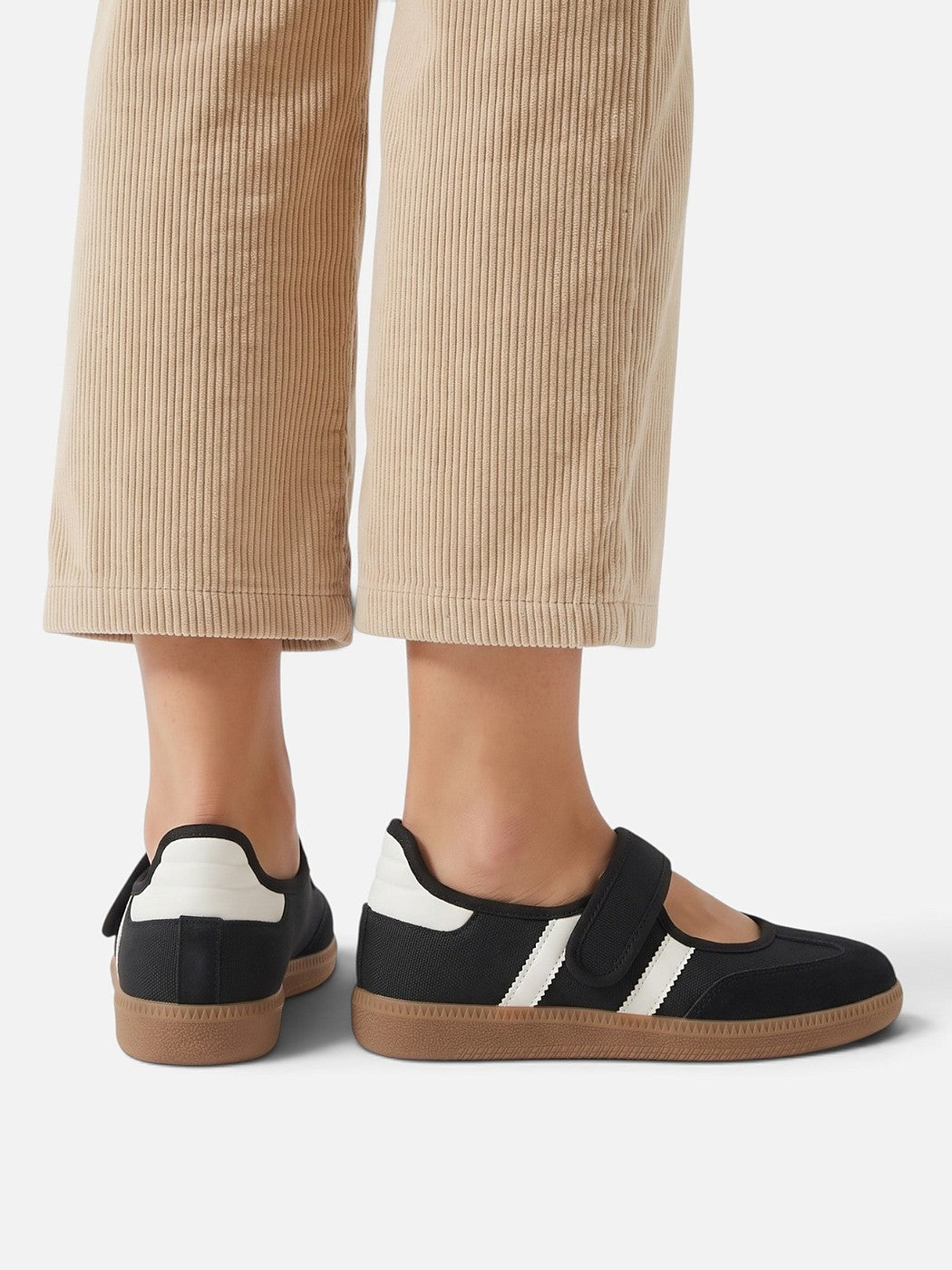 Dames Mary Jane Sneakers met Klittenband