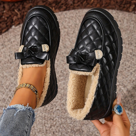 Damesloafers Gewatteerd met Gesp en Grove Zool