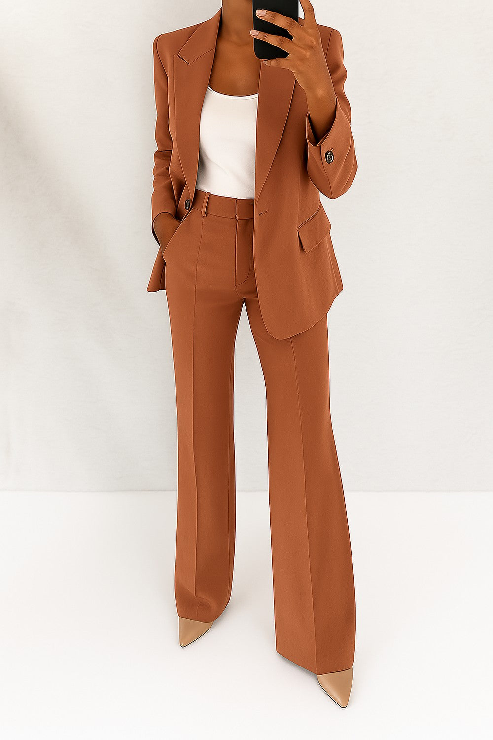 Dames Tweedelig Broekpak met Blazer