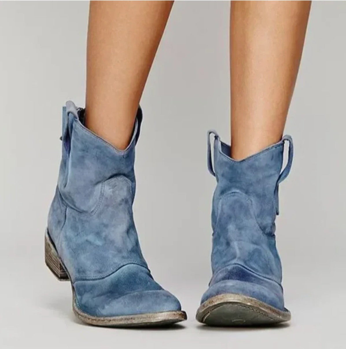 Dames Cowboy Laarsjes met Lage Hak