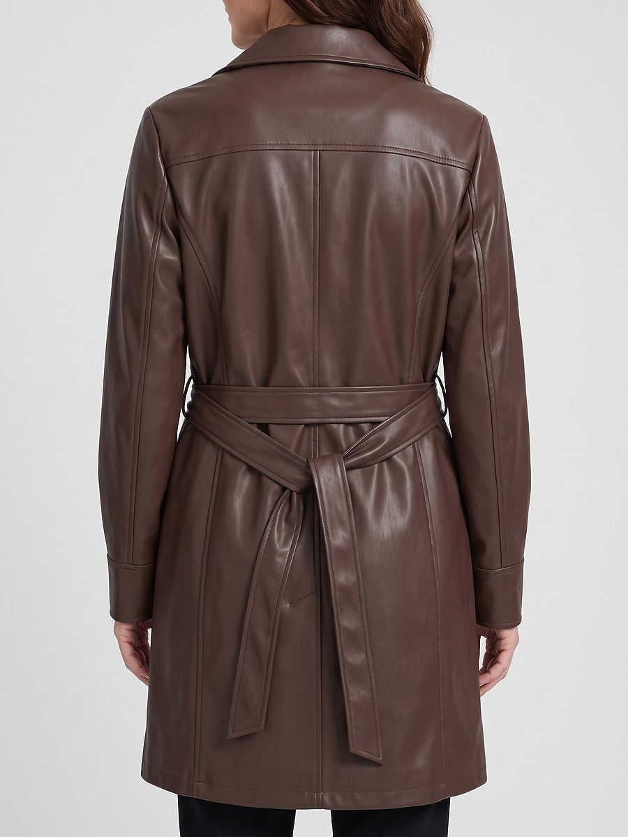 Dames Korte Trenchcoat met Bindceintuur