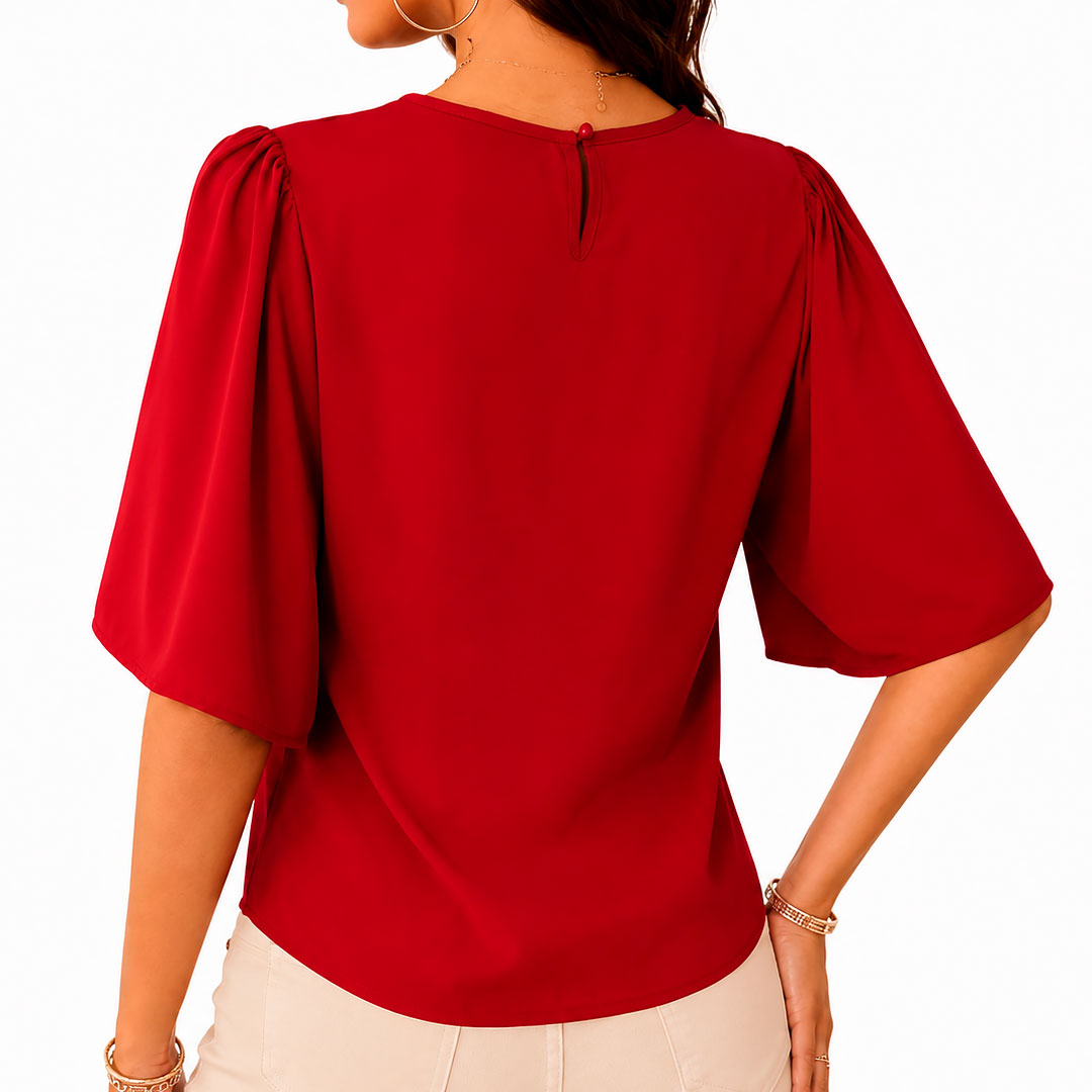 Blouse Dames met Uitlopende Mouwen van Chiffon Lizzy