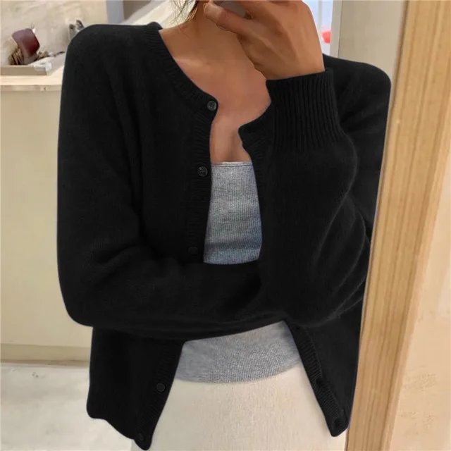 Dames Cropped Vest met Knoopsluiting