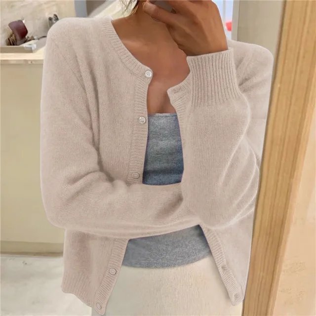 Dames Cropped Vest met Knoopsluiting