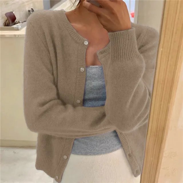 Dames Cropped Vest met Knoopsluiting