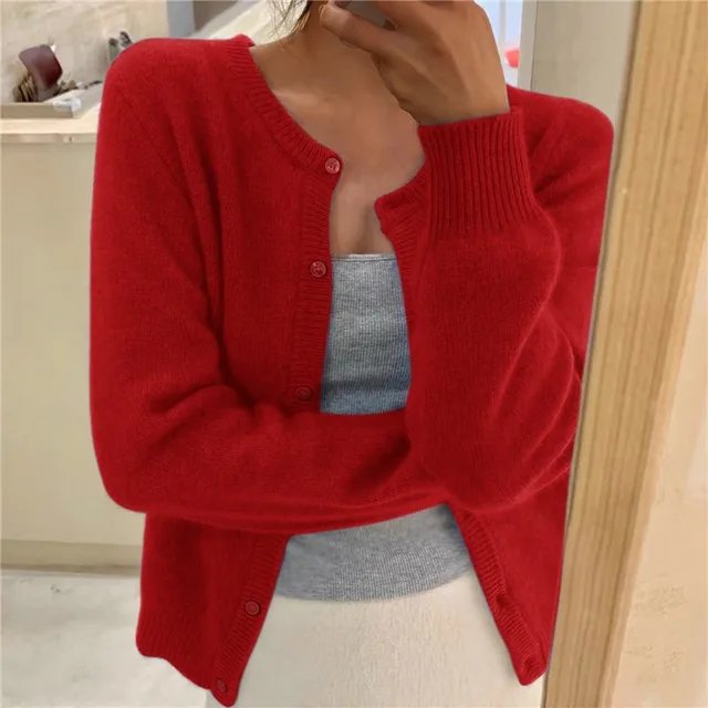 Dames Cropped Vest met Knoopsluiting