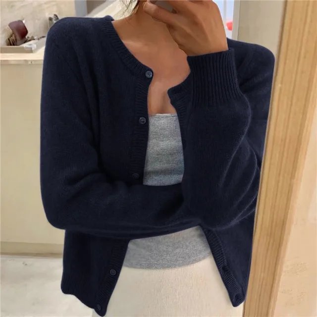 Dames Cropped Vest met Knoopsluiting