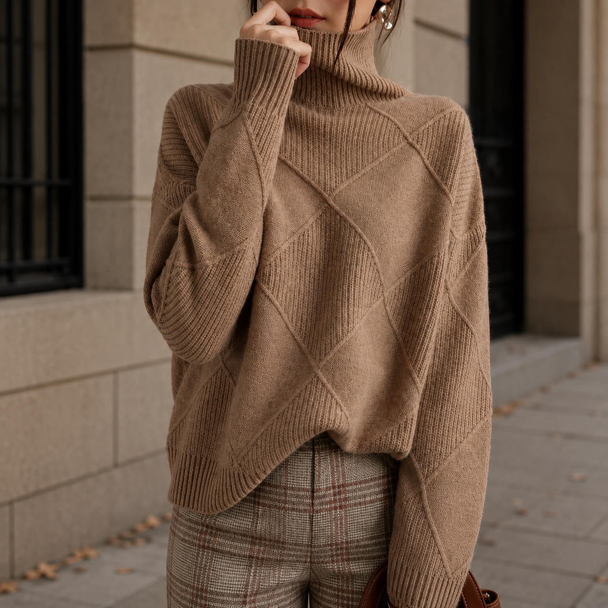 Dames Oversized Coltrui met Wijde Mouwen