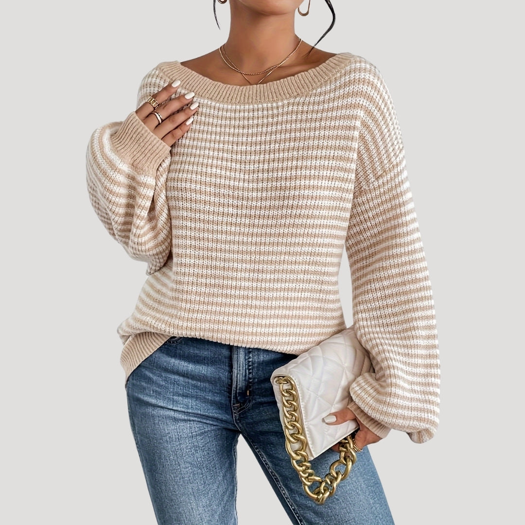 Dames Oversized Trui met Boothals
