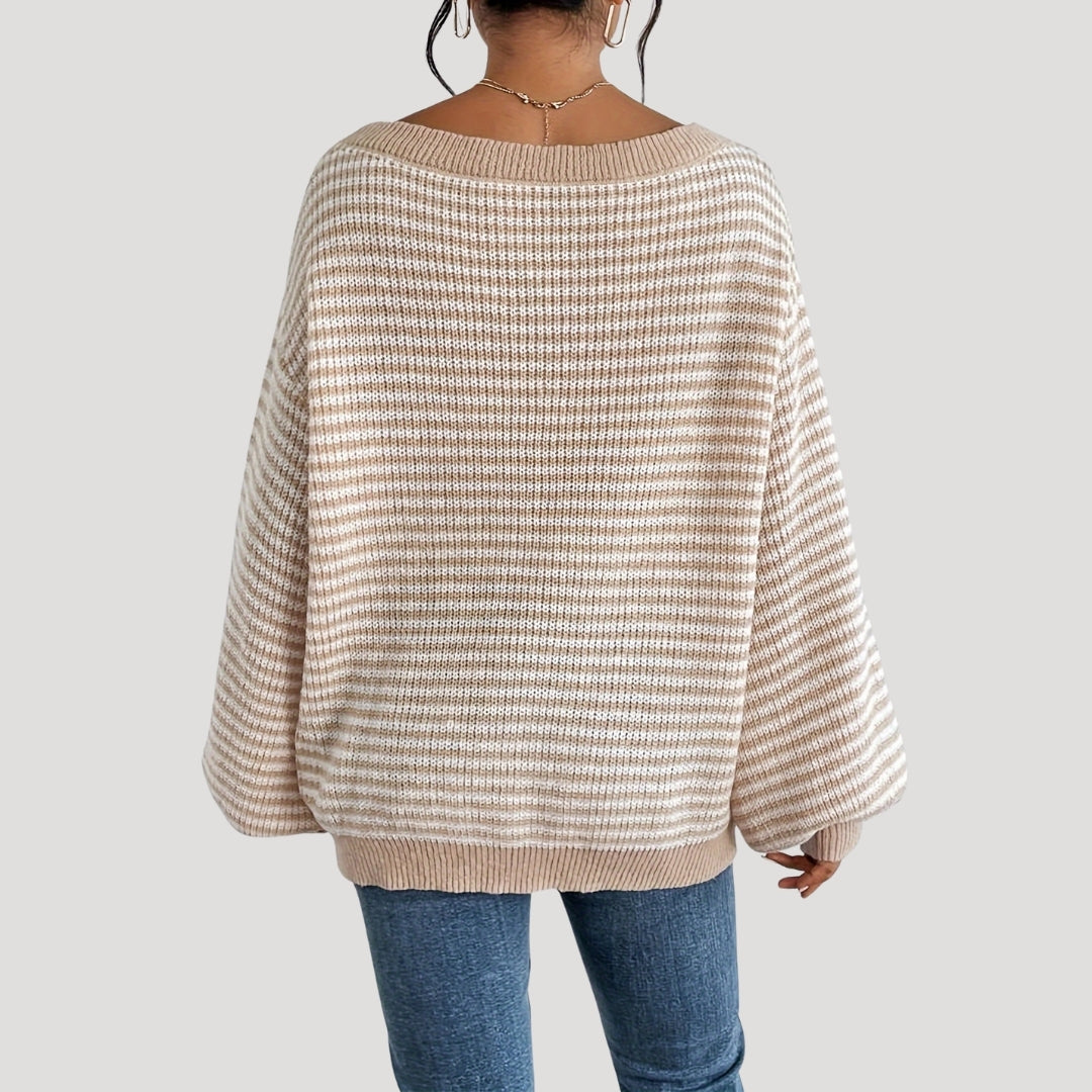 Dames Oversized Trui met Boothals