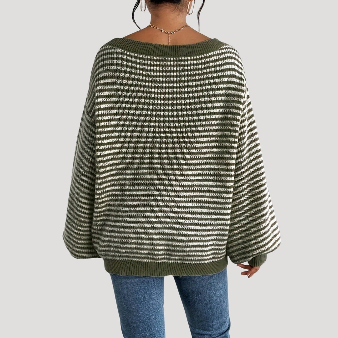 Dames Oversized Trui met Boothals