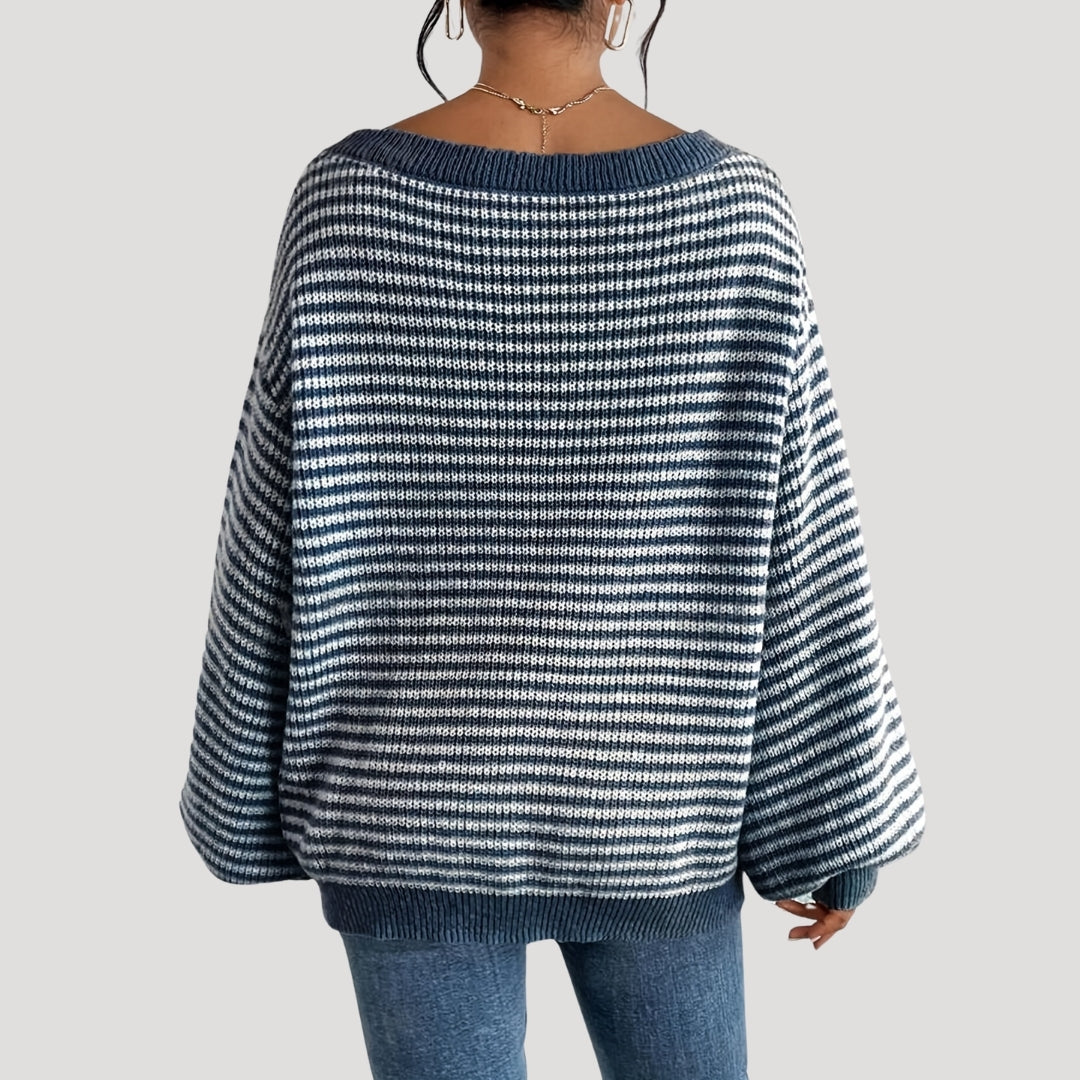 Dames Oversized Trui met Boothals