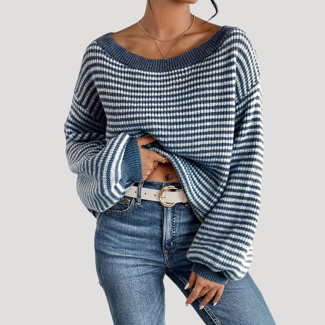 Dames Oversized Trui met Boothals