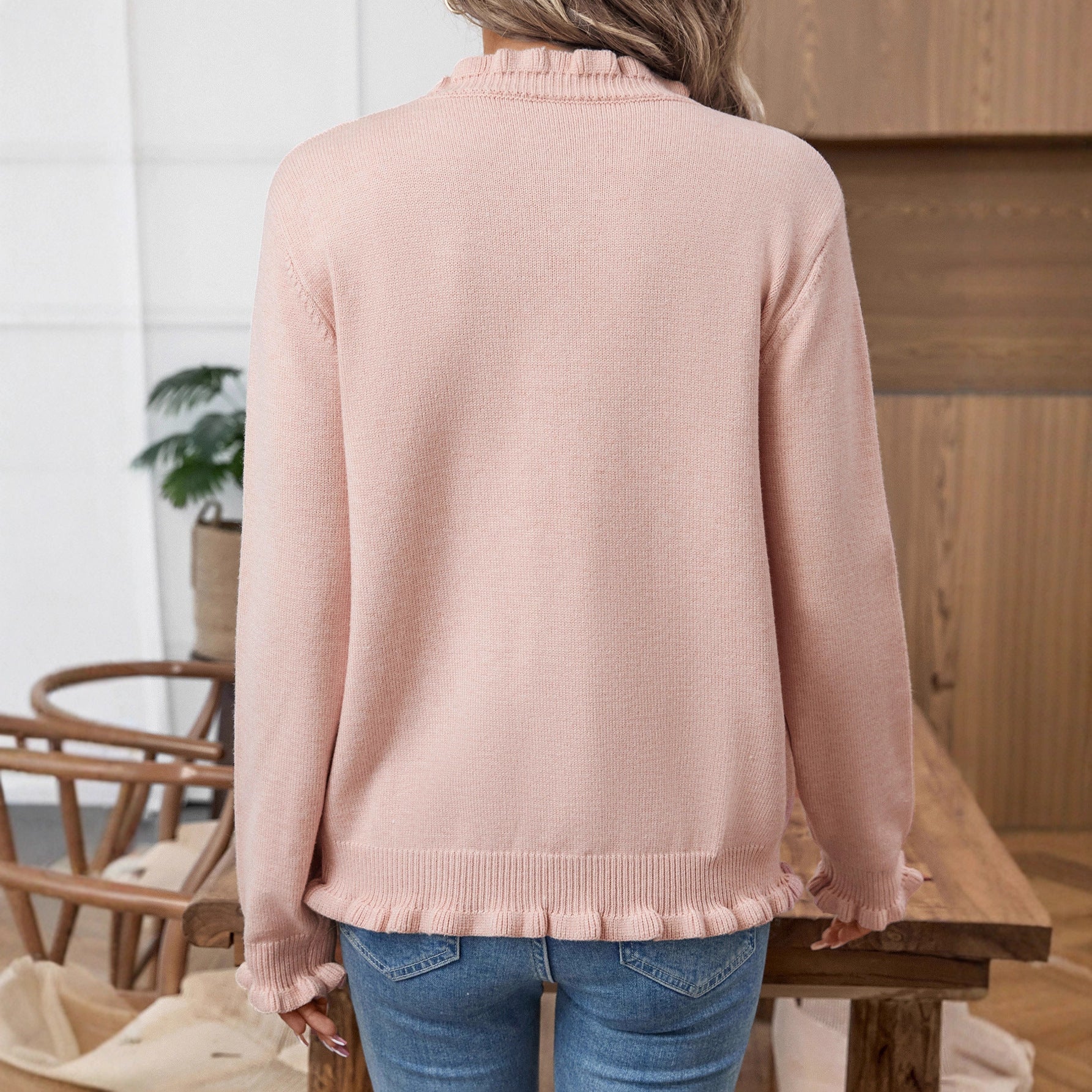 Dames Kort Vest met Ruches