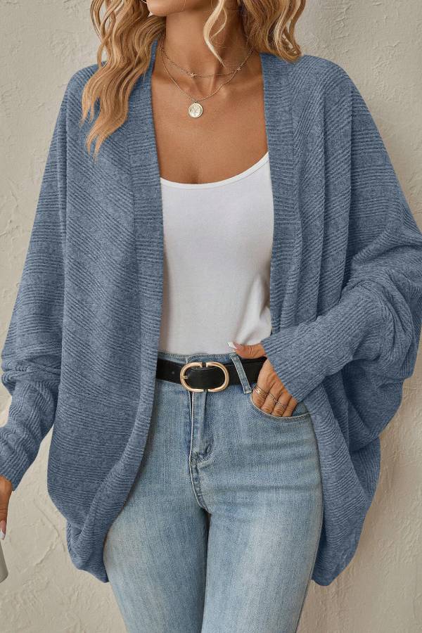 Dames Vleermuismouw Vest van Los Gebreid Materiaal