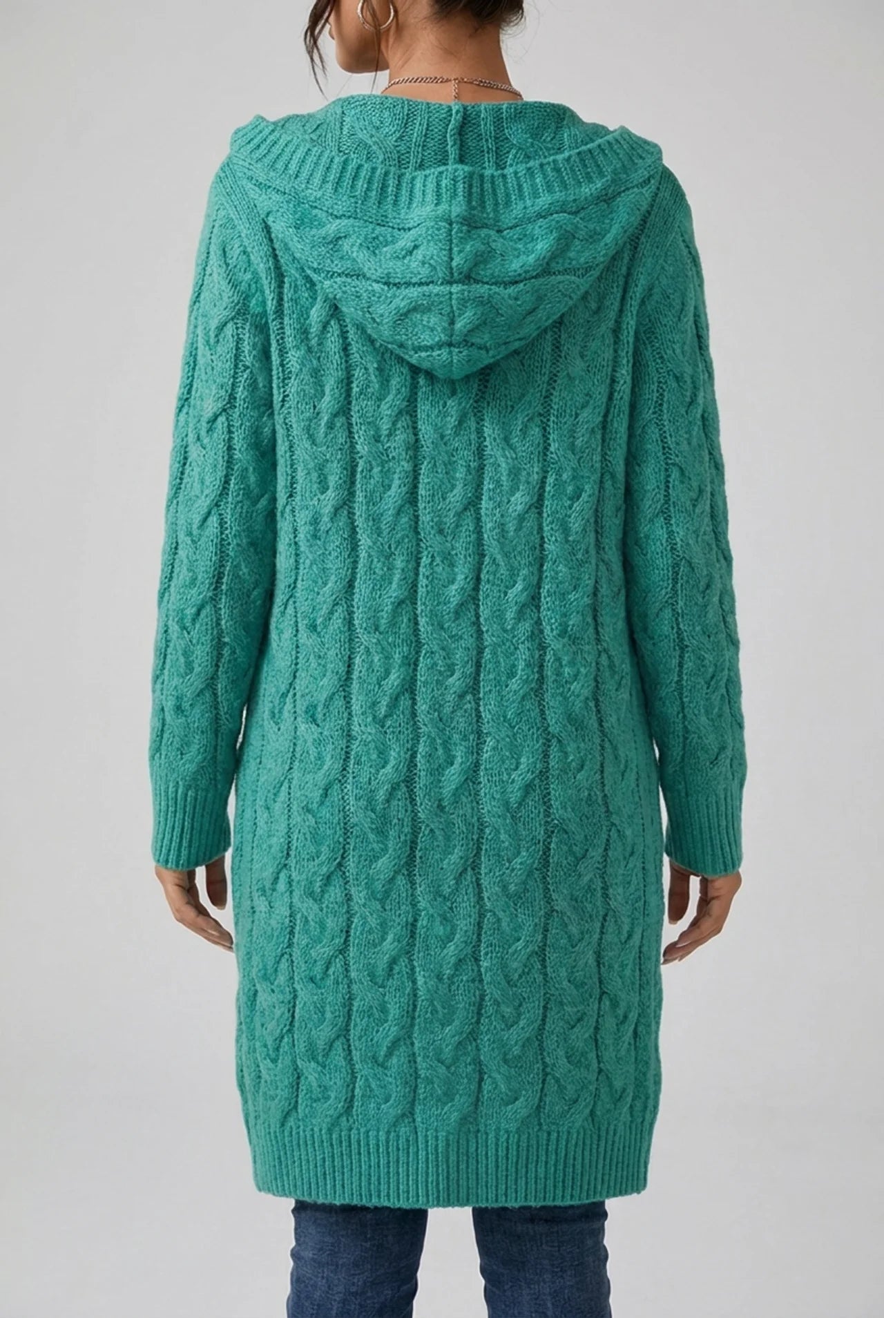 Dames Zwart Vest van Zacht Breisel met Capuchon voor Comfortabele Herfst