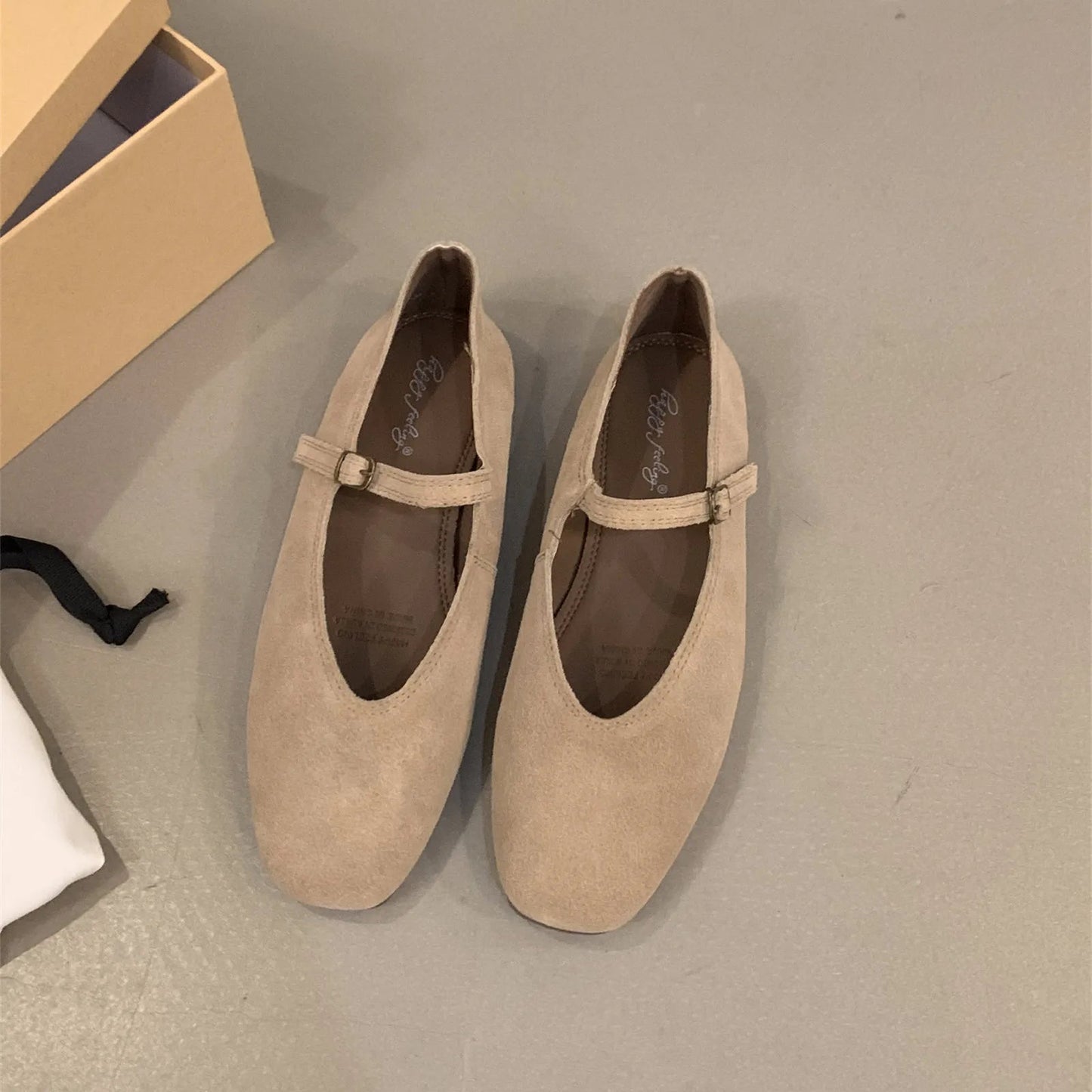 Damesballerina's Kunstleer met Ronde Neus Lizzy