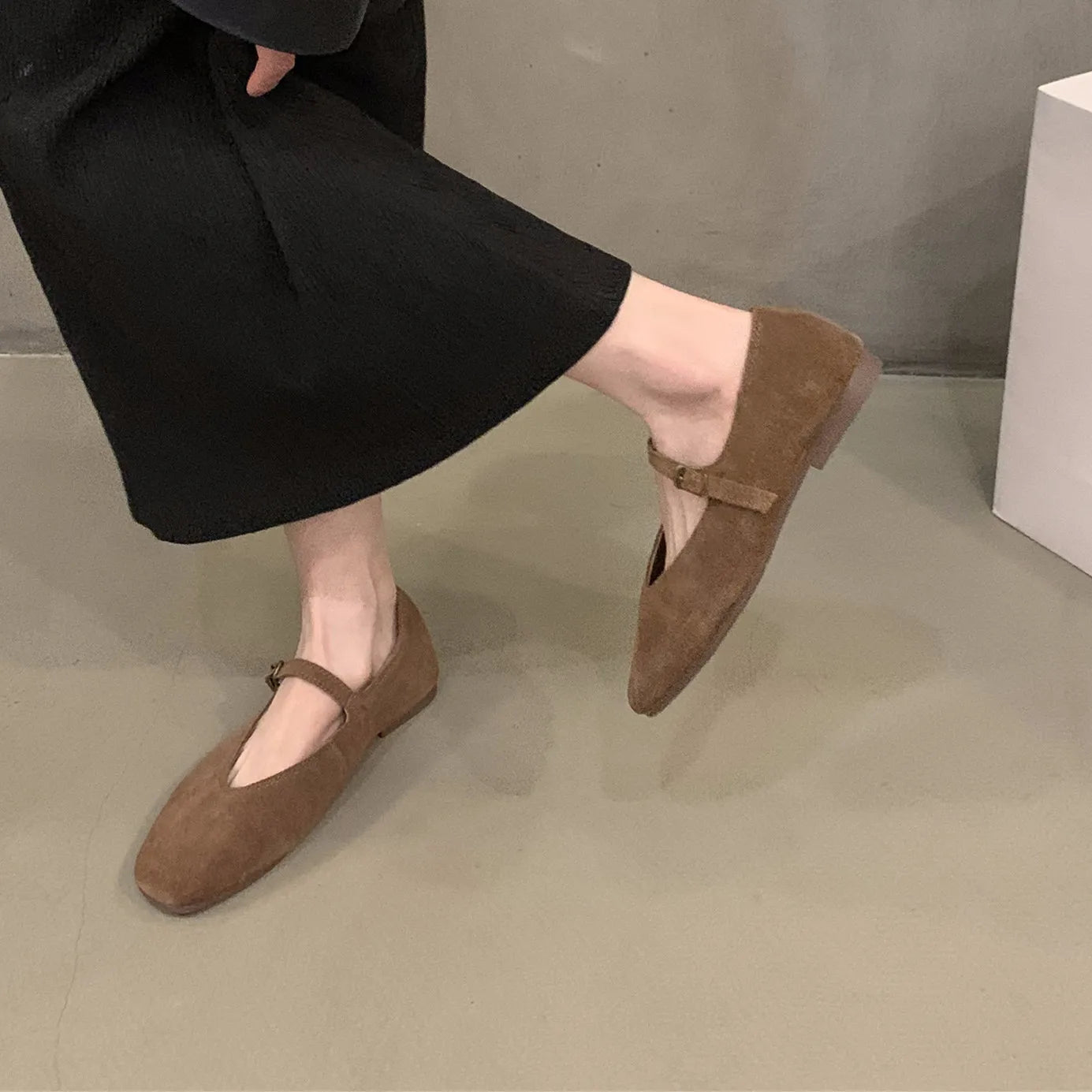 Damesballerina's Kunstleer met Ronde Neus Lizzy