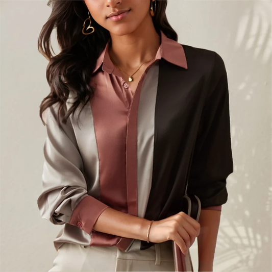 Damesblouse Korte Mouw met Moderne Stijl Lizzy