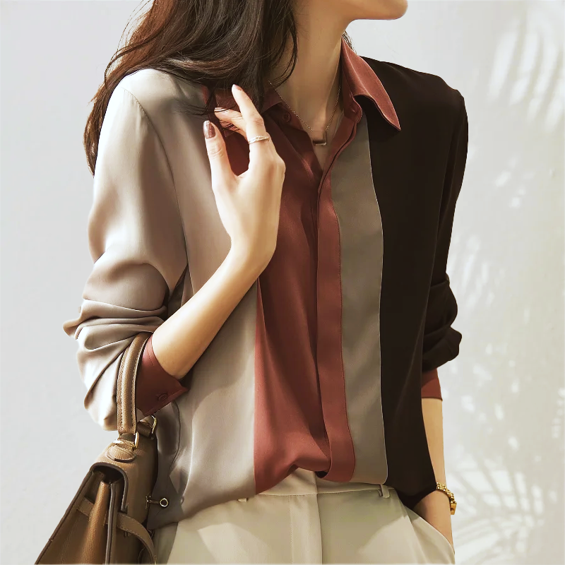 Damesblouse Korte Mouw met Moderne Stijl Lizzy